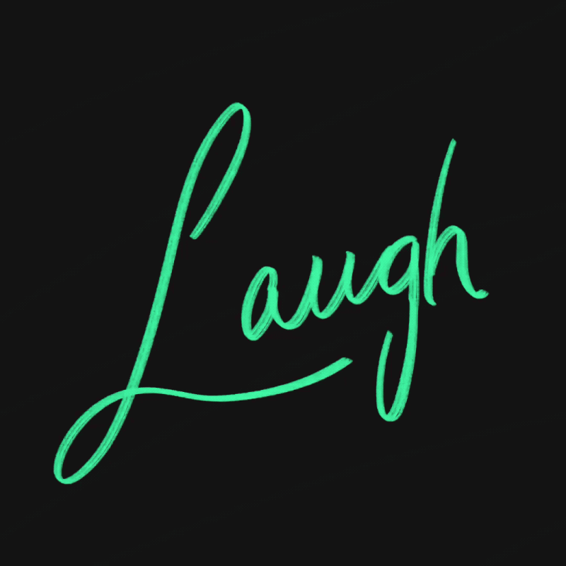 Laugh Lettering