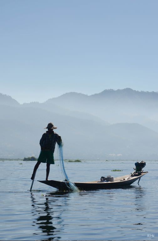 Boating on Inle Lake, Myanmar