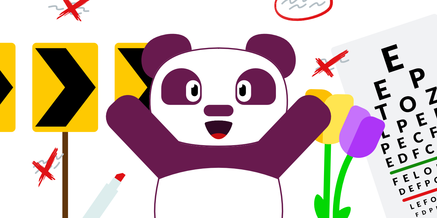 Illustration of Pepper the Product Panda excited to showcase product principles and strategies