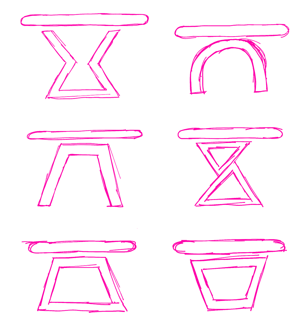 Sketches of the Leg cross sections