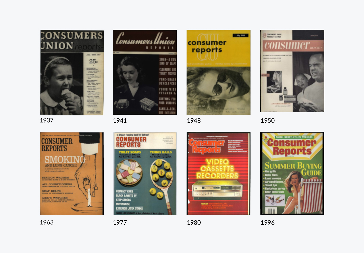 Former magazine covers