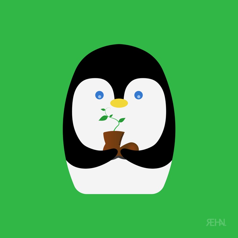Penguin + Plant