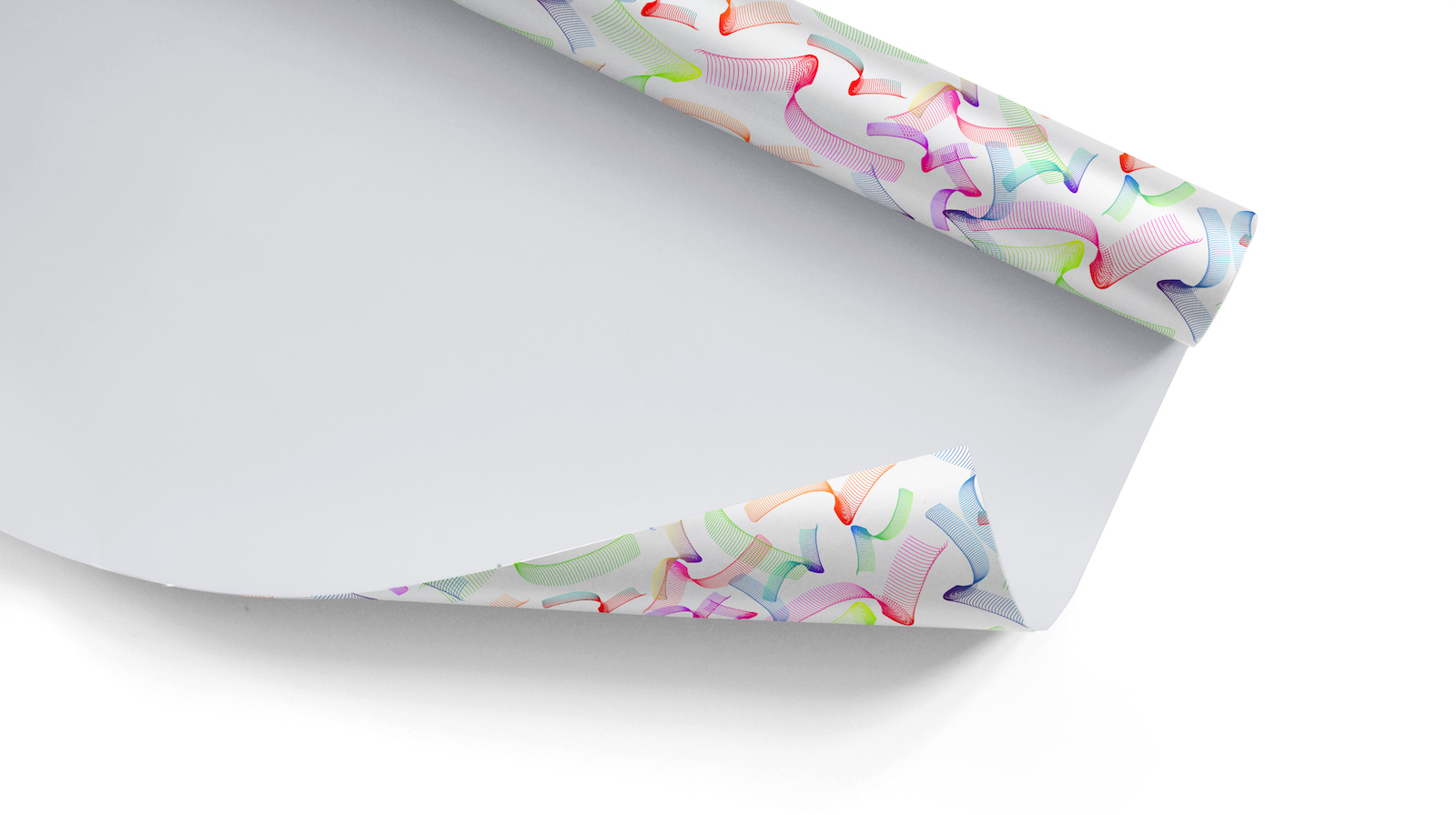 Roll of branded wrapping paper