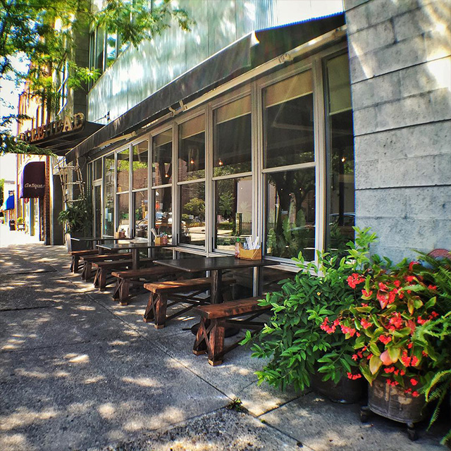 Exterior of restaurant