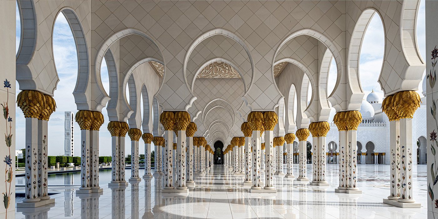 The Columns of Sheikh Zayed Grand Mosque