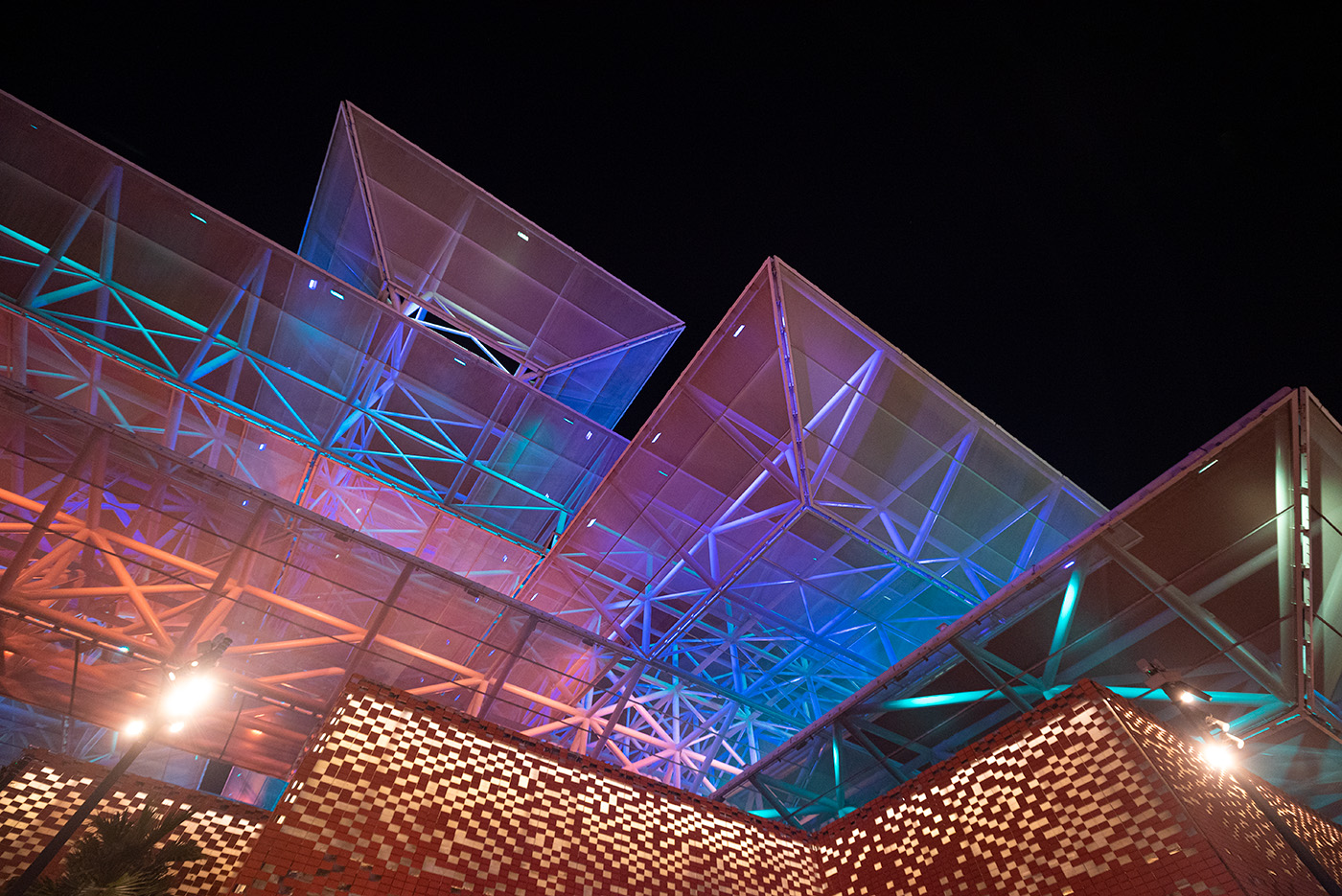 Abstract architectural shot of the opportunity pavilion