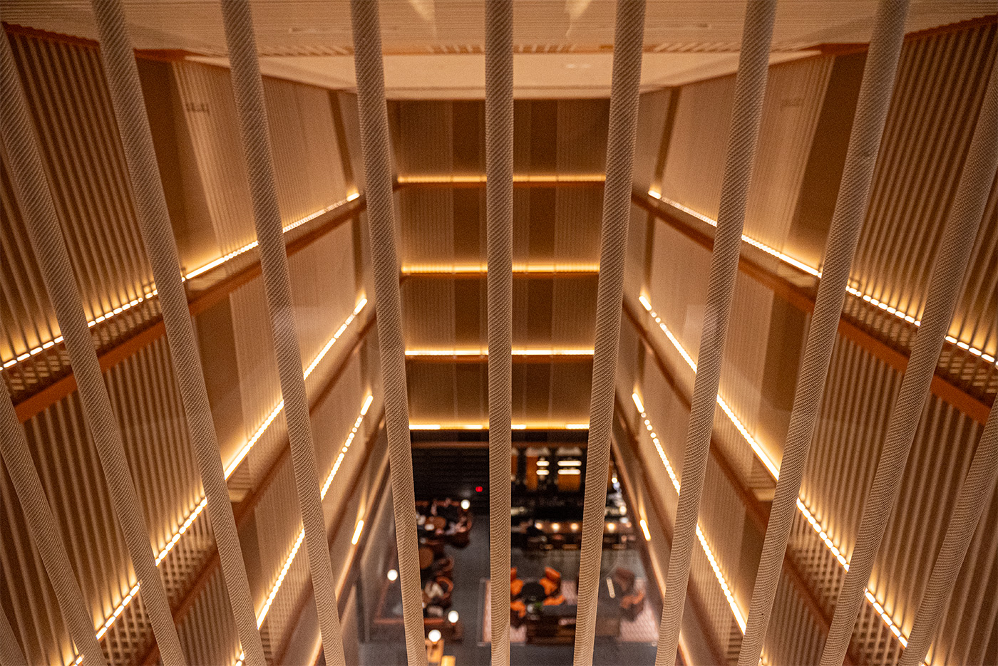 Rope interior of a hotel