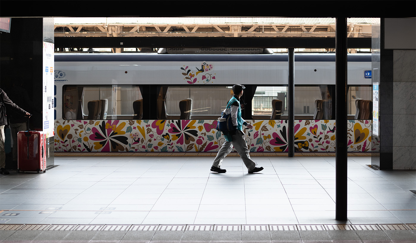 Walking in front of a train
