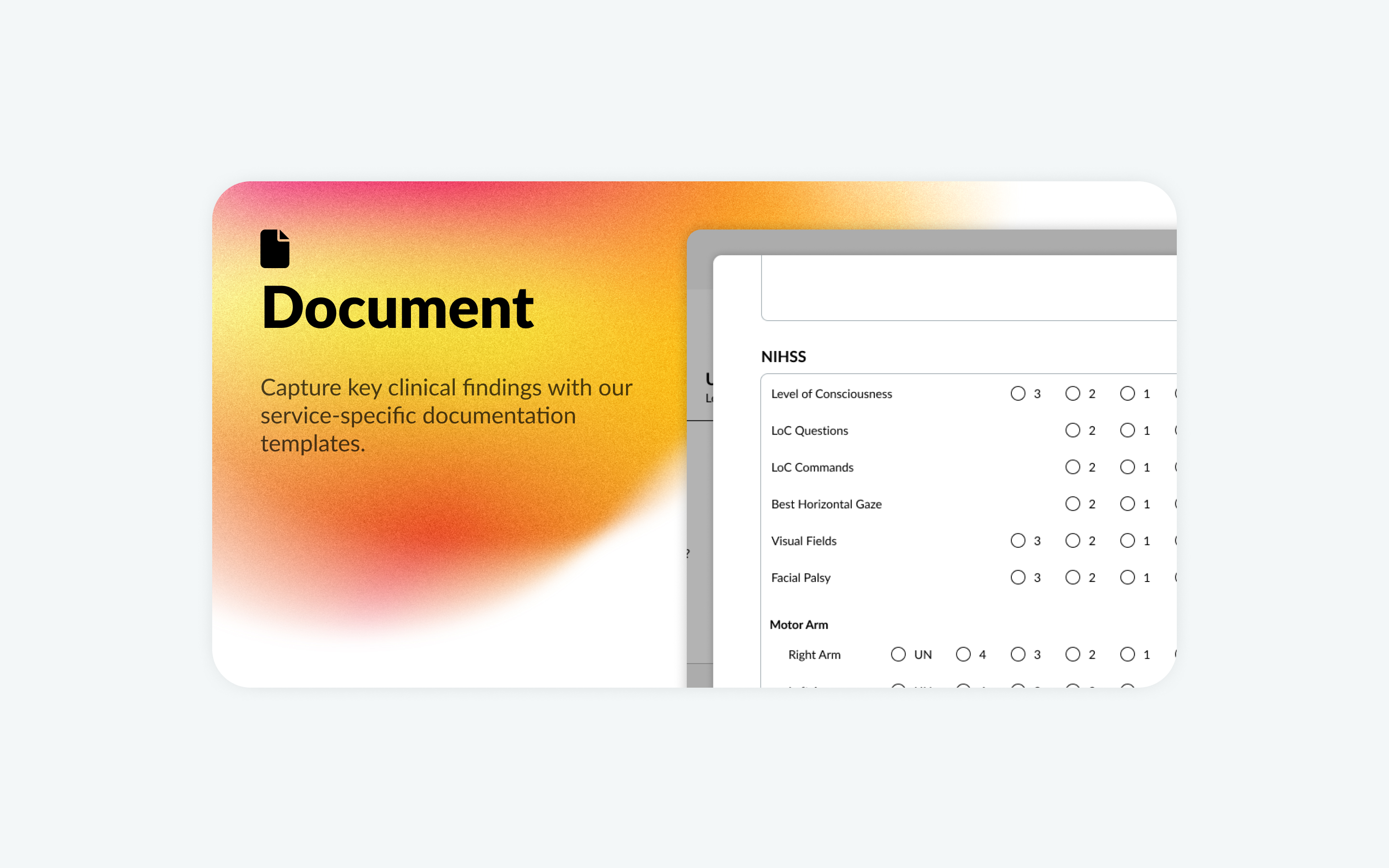 Close up of the document workflow step